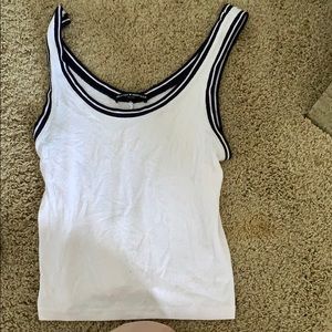 Brandy Melville cropped white tank